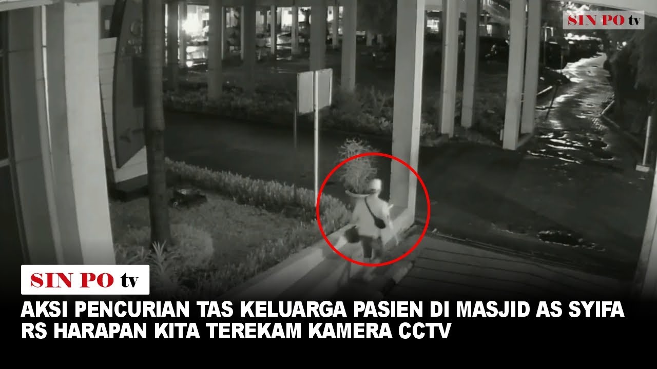 Aksi Pencurian Tas Keluarga Pasien di Masjid As Syifa RS Harapan Kita Terekam Kamera CCTV