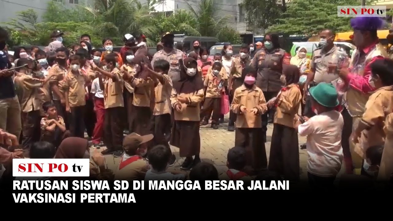 Ratusan Siswa SD Di Mangga Besar Jalani Vaksinasi Pertama