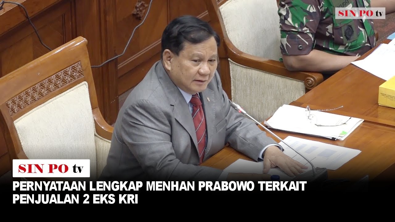 Pernyataan Lengkap Menhan Prabowo Terkait Penjualan 2 Eks KRI