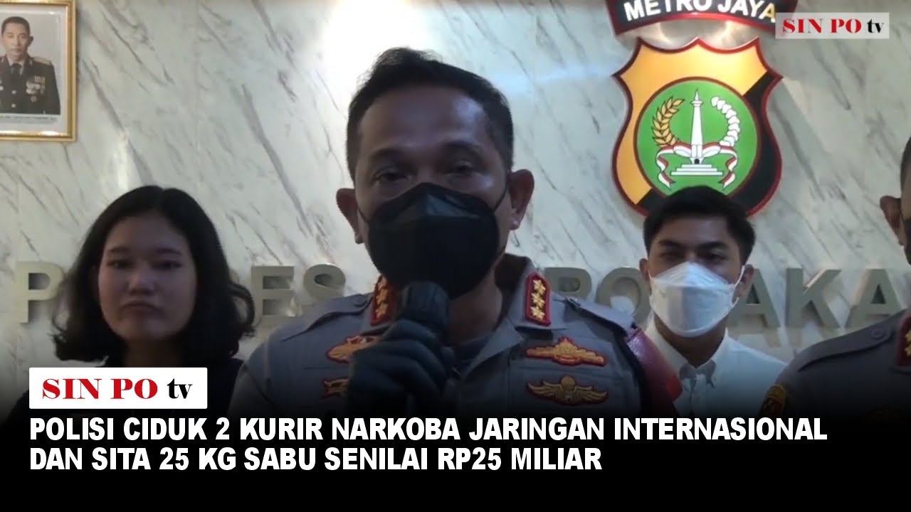 Polisi Ciduk 2 Kurir Narkoba Jaringan Internasional dan Sita 25 Kg Sabu Senilai Rp25 Miliar