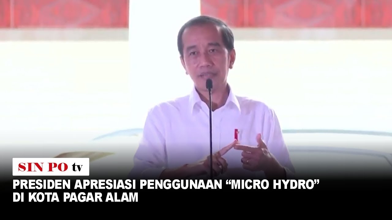 Presiden Apresiasi Penggunaan “Micro Hydro” Di Kota Pagar Alam