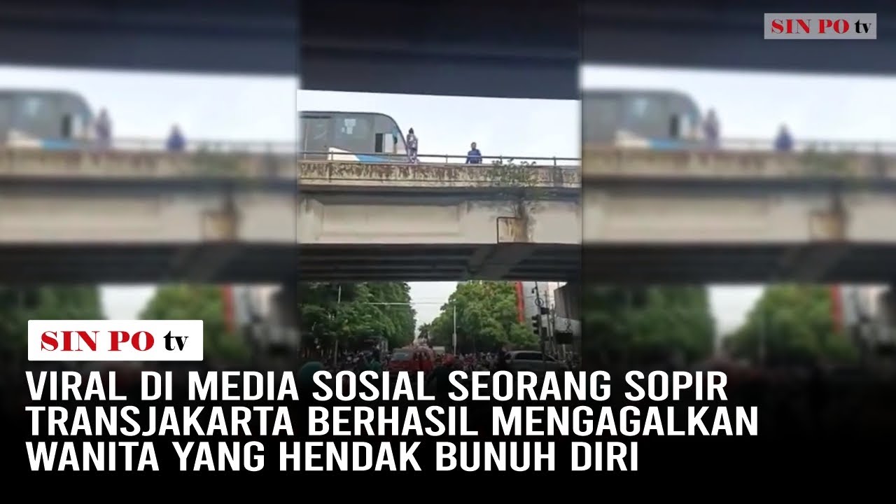 Viral Di Media Sosial Seorang Sopir Transjakarta Berhasil Mengagalkan Wanita Yang Hendak Bunuh Diri