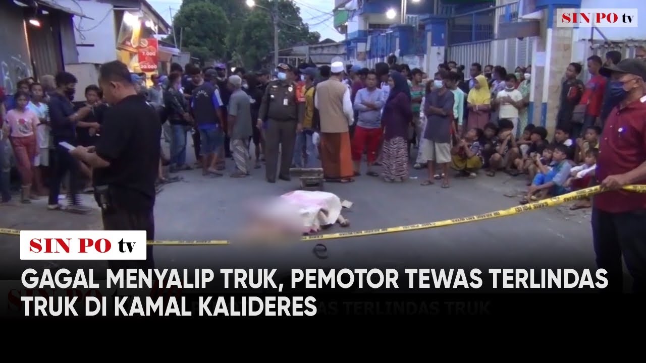 Gagal Menyalip Truk, Pemotor Tewas Terlindas Truk di Kamal Kalideres