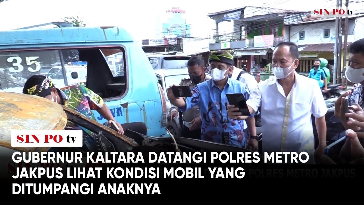 Gubernur Kaltara Datangi Polres Metro Jakpus Lihat Kondisi Mobil Yang Ditumpangi Anaknya