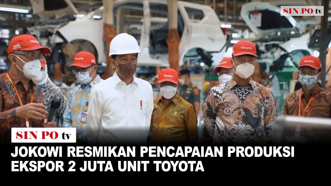 Jokowi Resmikan Pencapaian Produksi Ekspor 2 Juta Unit Toyota