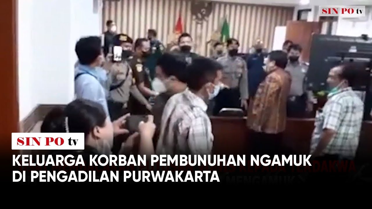 Keluarga Korban Pembunuhan Ngamuk di Pengadilan Purwakarta