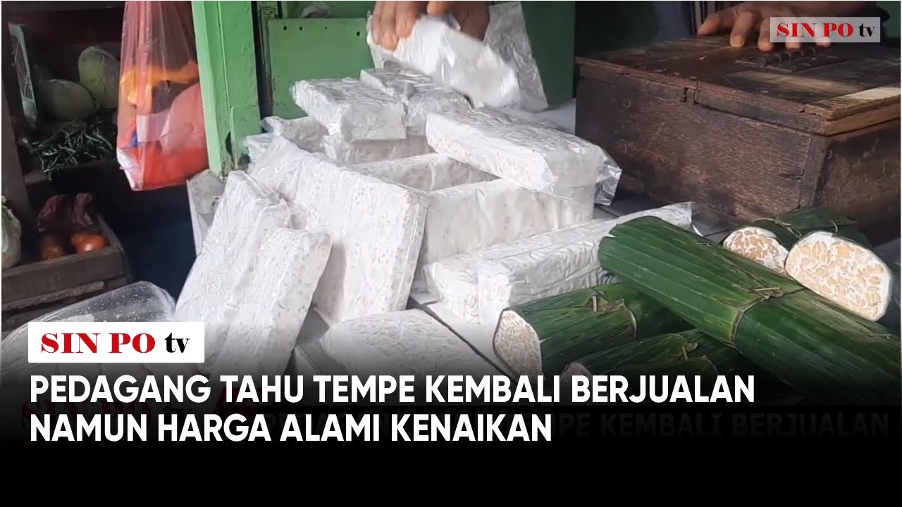 Pedagang Tahu Tempe Kembali Berjualan Namun Harga Alami Kenaikan