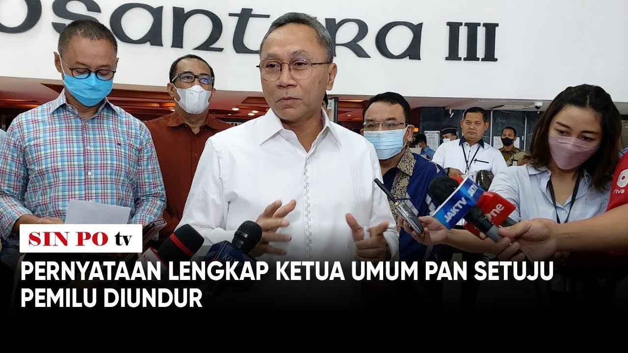 Pernyataan Lengkap Ketua Umum PAN Setuju Pemilu Diundur