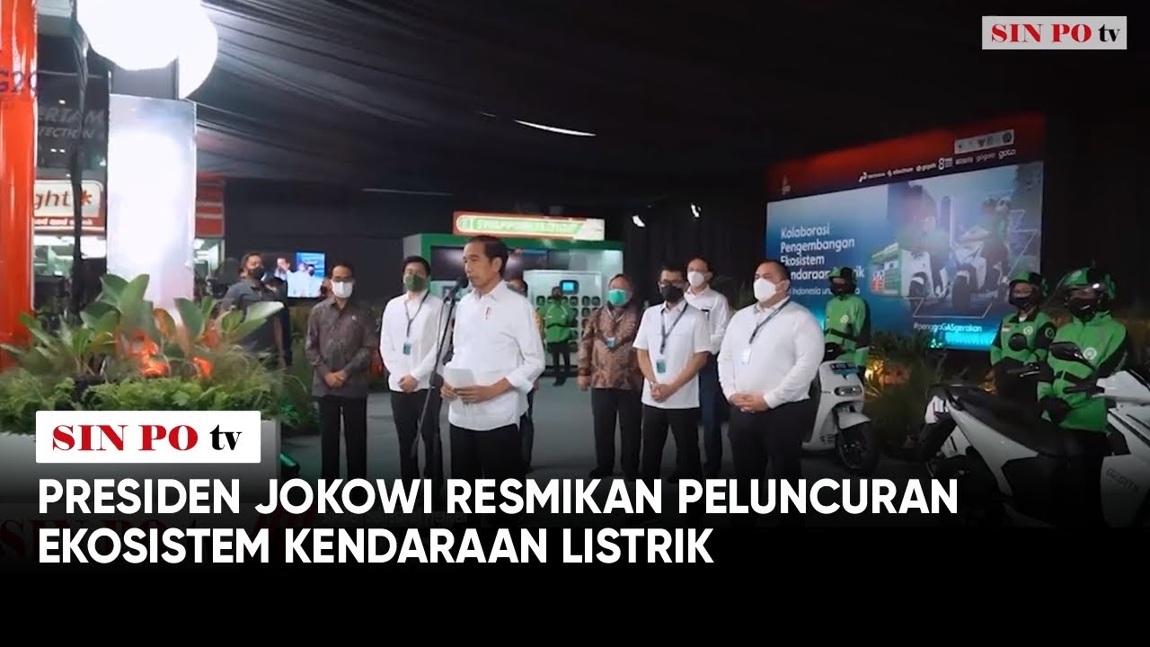 Presiden Jokowi Resmikan Peluncuran Ekosistem Kendaraan Listrik