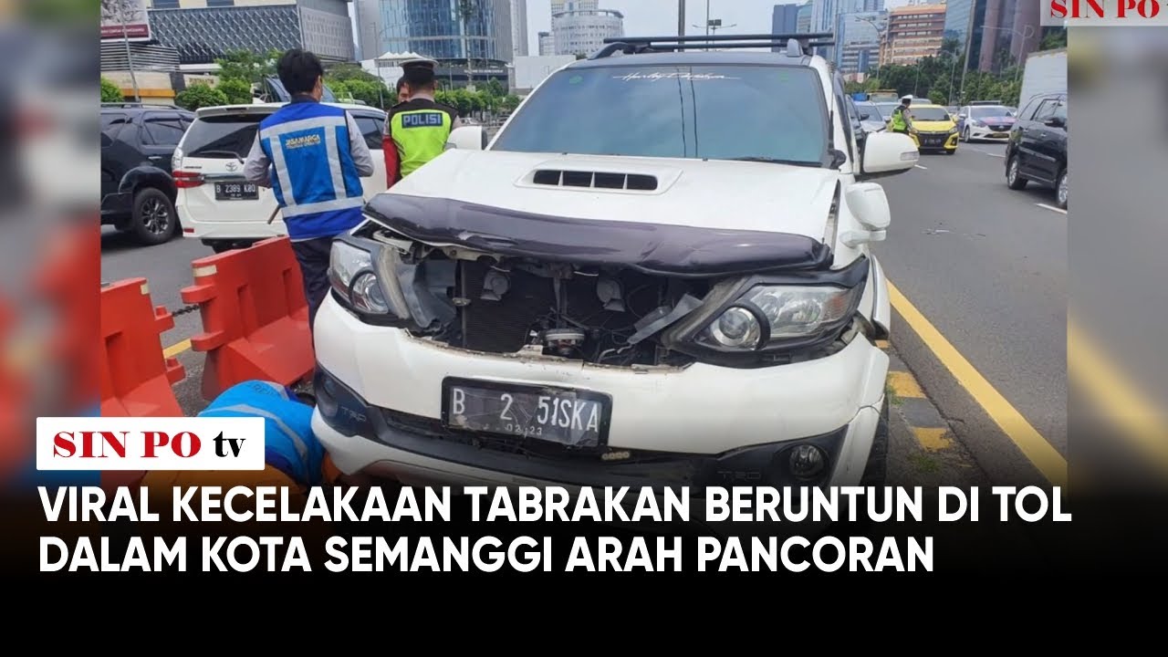 Viral Kecelakaan Tabrakan Beruntun Di Tol Dalam Kota Semanggi Arah Pancoran