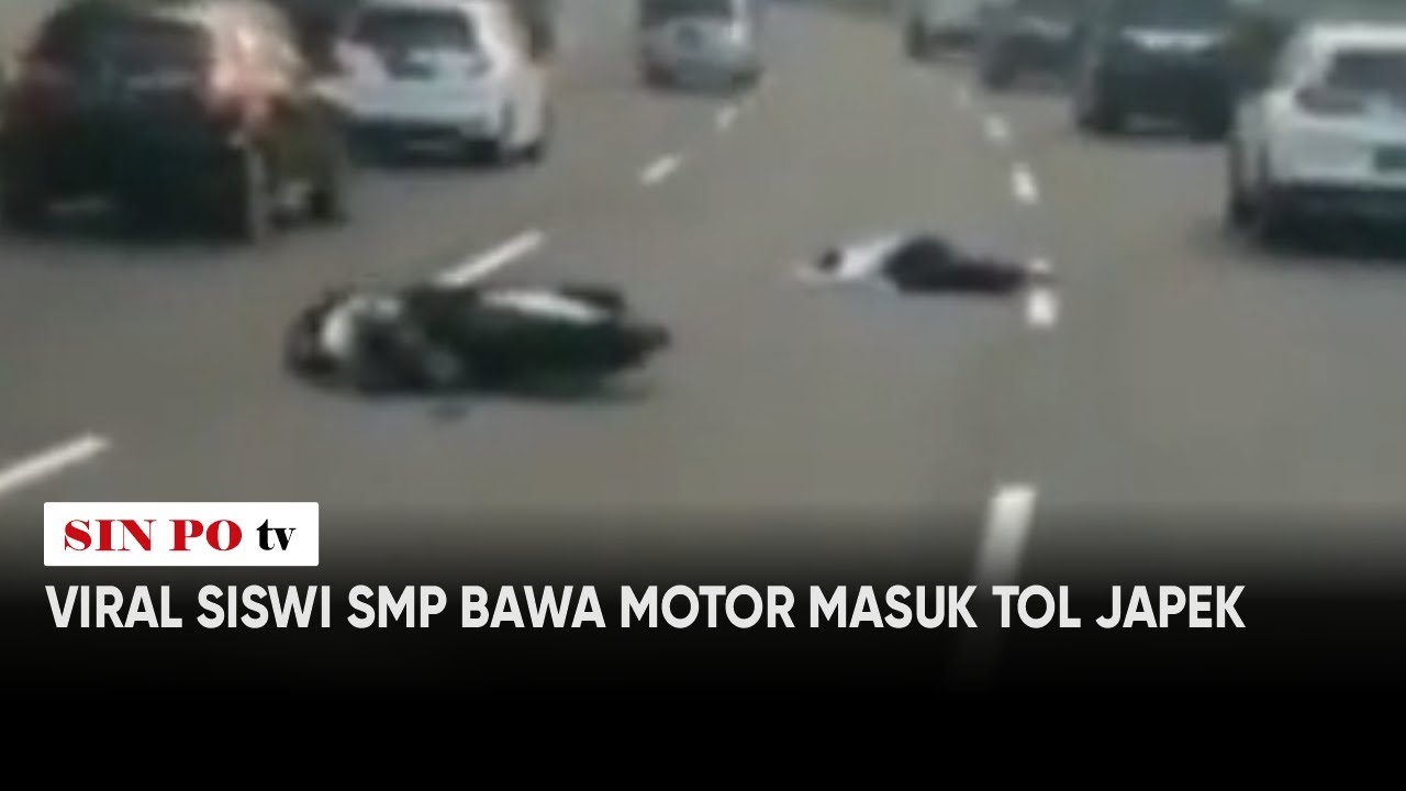 Viral Siswi SMP Bawa Motor Masuk Tol Japek