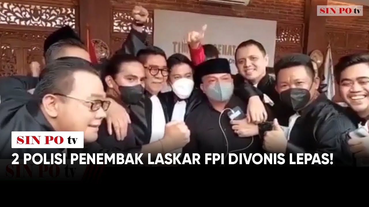 2 Polisi Penembak Laskar FPI Divonis Lepas