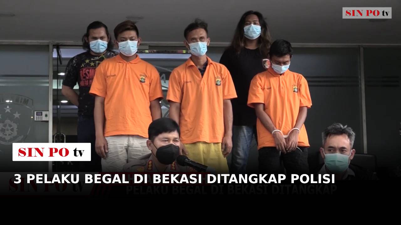 3 Pelaku Begal Di Bekasi Ditangkap Polisi