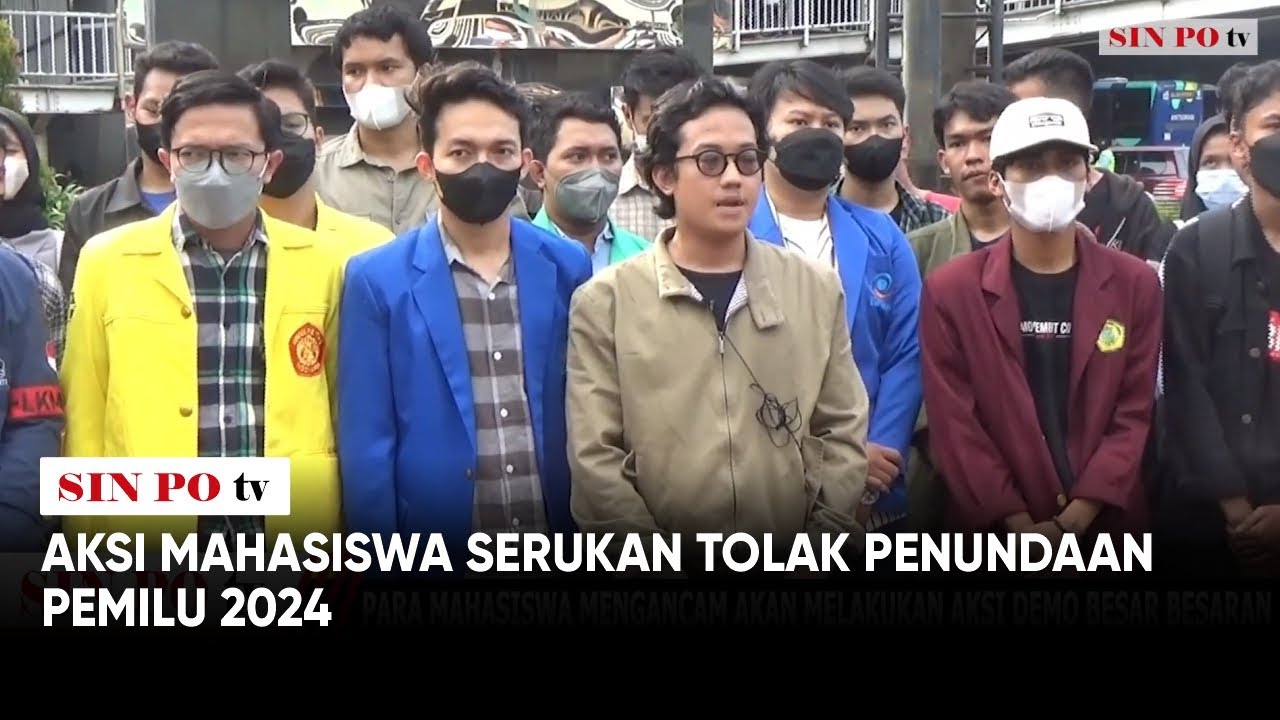 Aksi Mahasiswa Serukan Tolak Penundaan Pemilu 2024