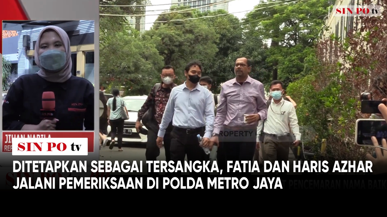 Ditetapkan Sebagai Tersangka, Fatia dan Haris Azhar Jalani Pemeriksaan  di Polda Metro Jaya