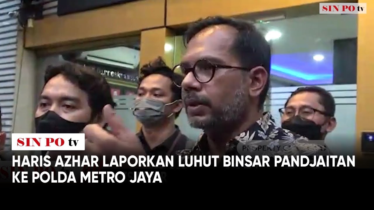 Haris Azhar Laporkan Luhut Binsar Pandjaitan Ke Polda Metro Jaya