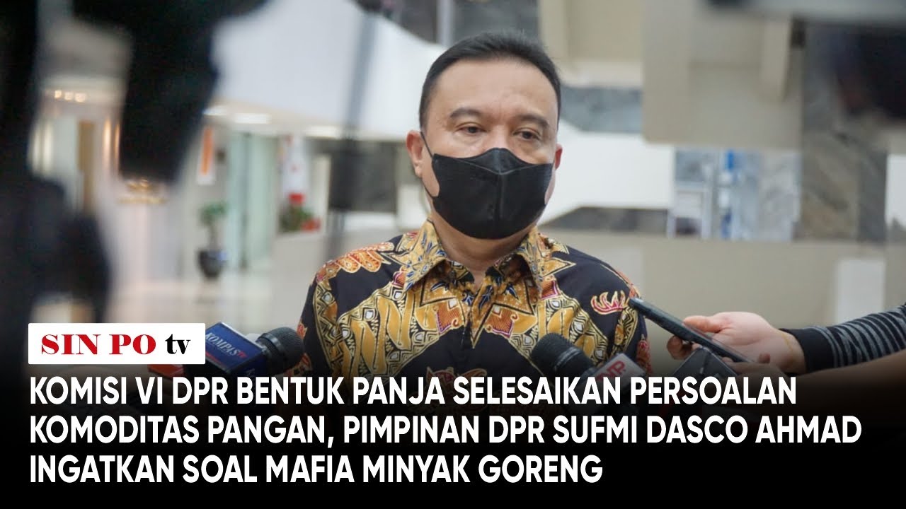 Komisi VI DPR Bentuk Panja Selesaikan Persoalan Komoditas Pangan, Dasco Ingatkan Soal Mafia Migor