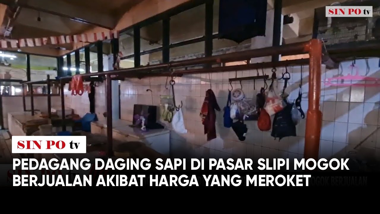 Pedagang Daging Sapi di Pasar Slipi Mogok Berjualan Akibat Harga yang Meroket