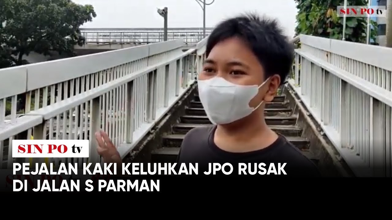 Pejalan Kaki Keluhkan JPO Rusak Di Jalan S Parman