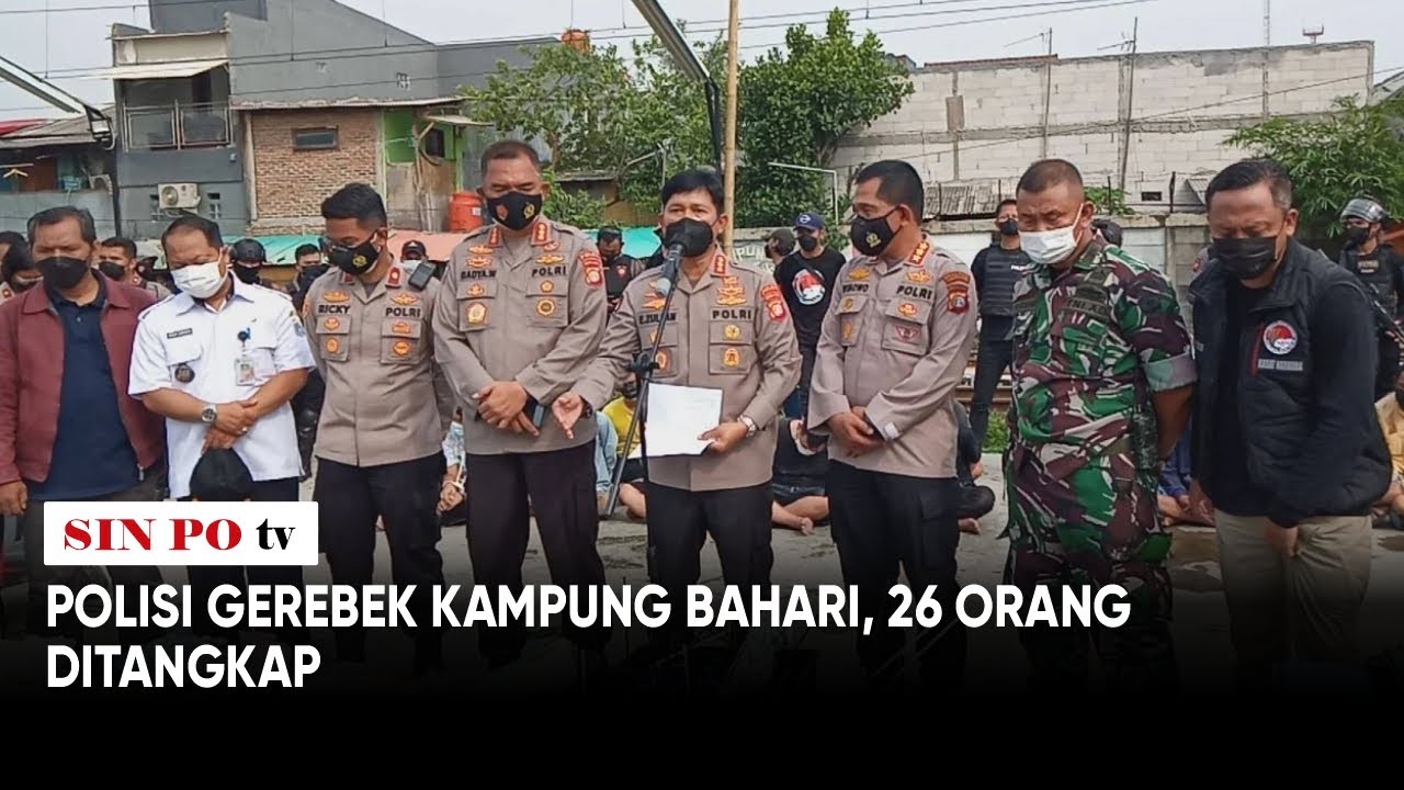 Polisi Gerebek Kampung Bahari, 26 Orang Ditangkap