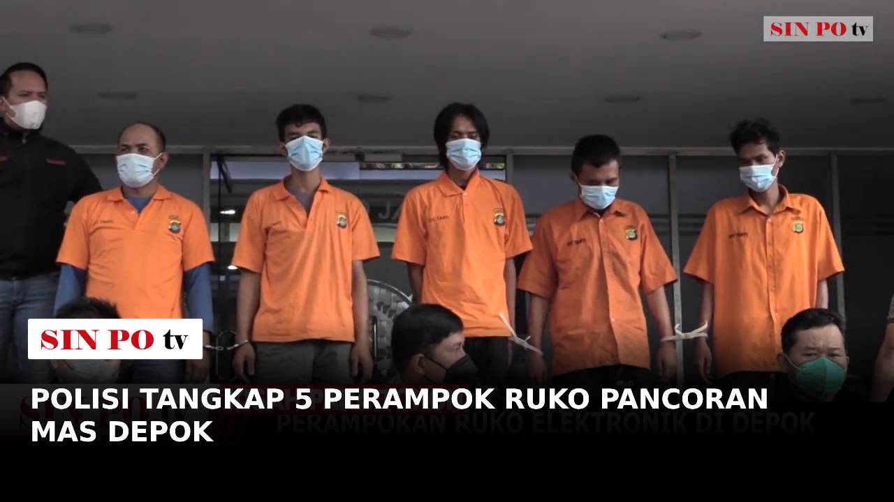 Polisi Tangkap 5 Perampok Ruko Pancoran Mas Depok