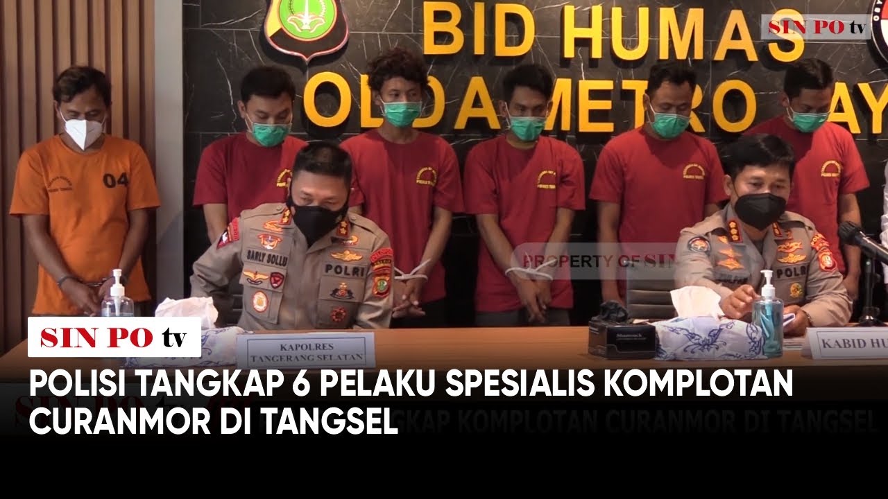 Polisi Tangkap 6 Pelaku Spesialis Komplotan Curanmor Di Tangsel