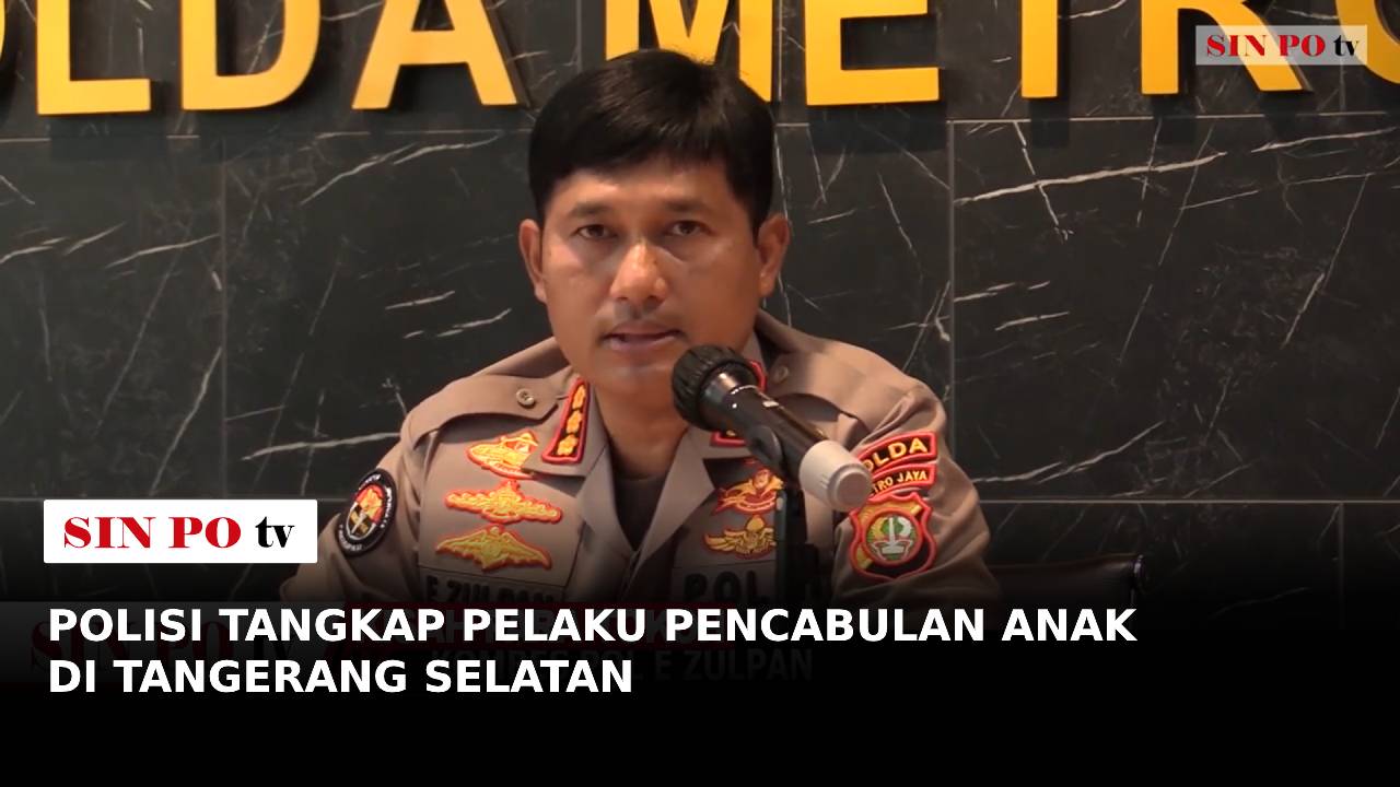 Polisi Tangkap Pelaku Pencabulan Anak Di Tangerang Selatan