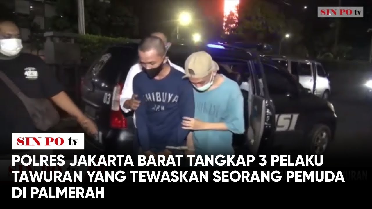 Polres Jakarta Barat Tangkap 3 Pelaku Tawuran yang Tewaskan Seorang Pemuda di Palmerah