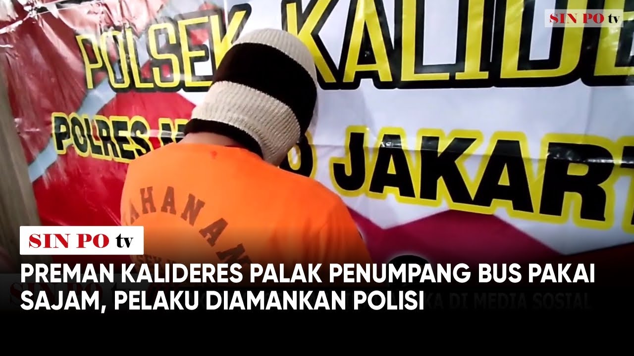 Preman Kalideres Palak Penumpang Bus Pakai Sajam, Pelaku Diamankan Polisi