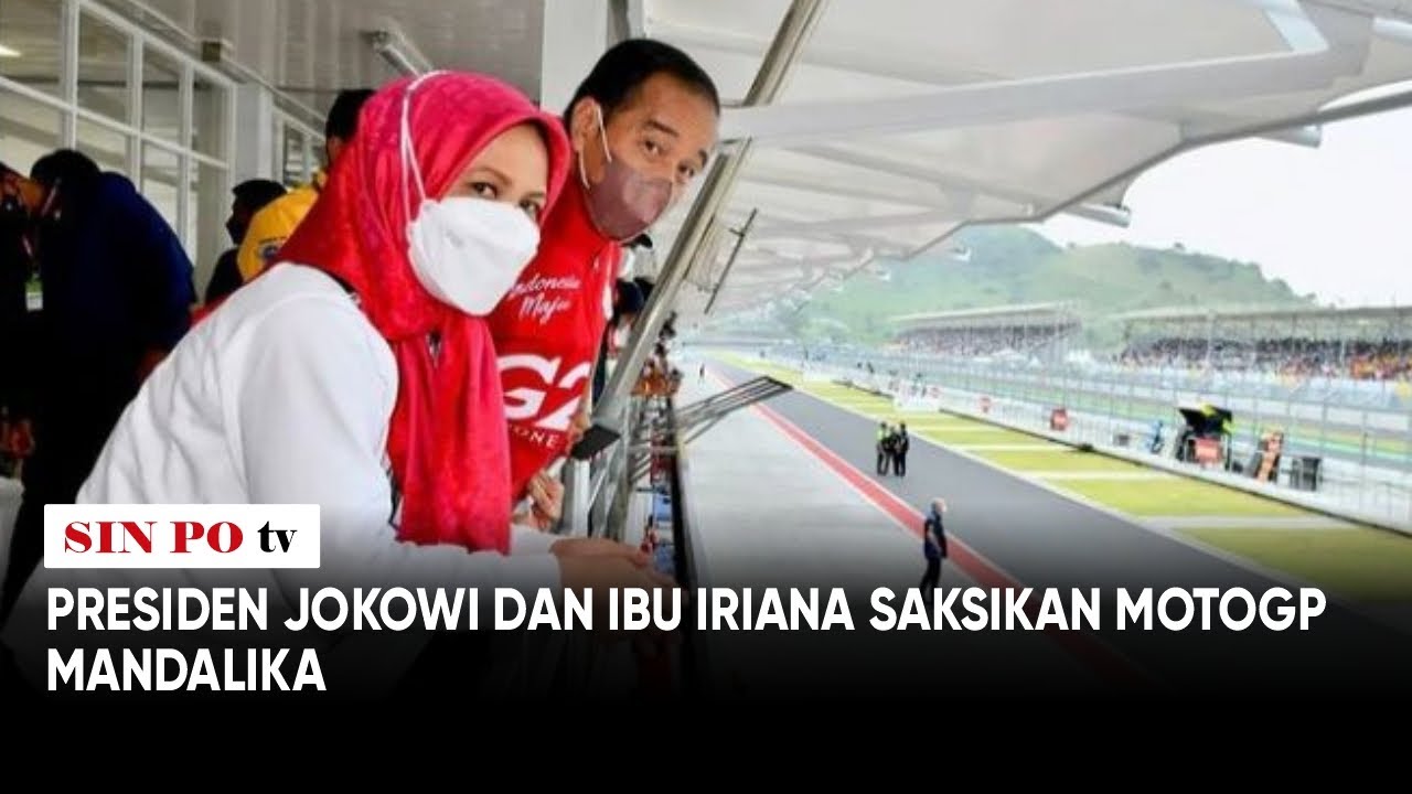 Presiden Jokowi dan Ibu Iriana Saksikan MotoGP Mandalika