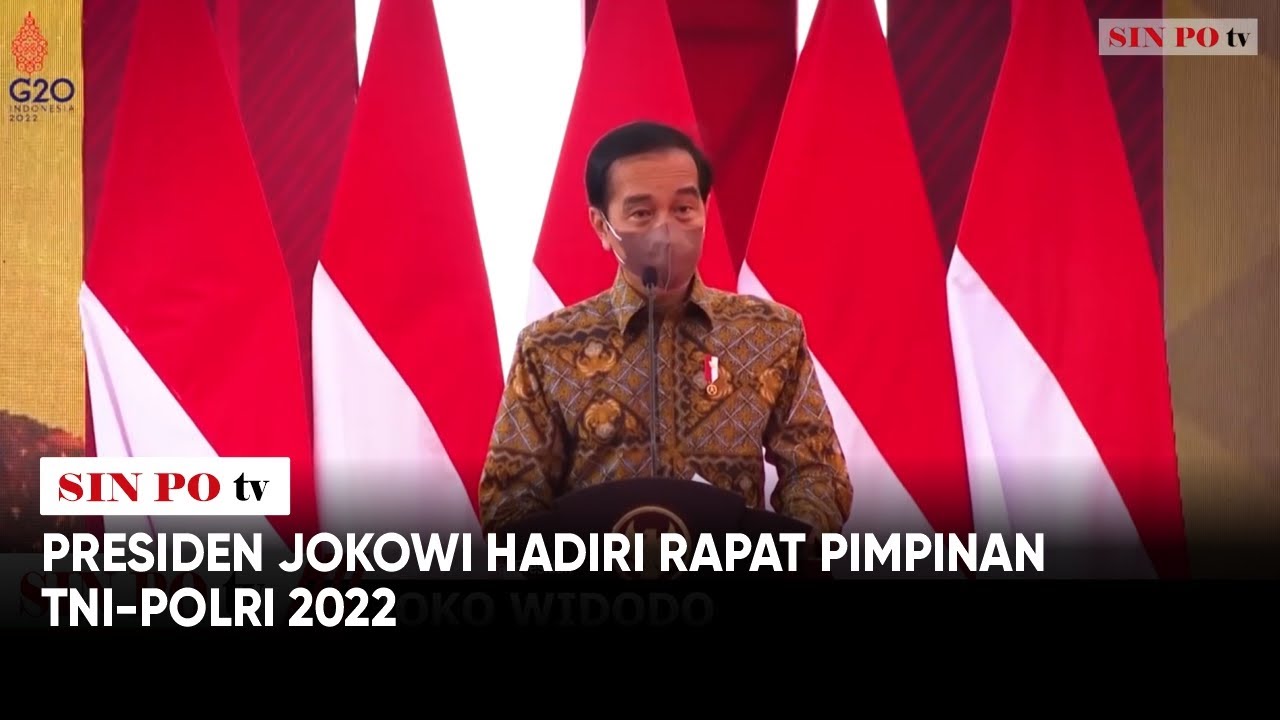 Presiden Jokowi Hadiri Rapat Pimpinan TNI-Polri 2022