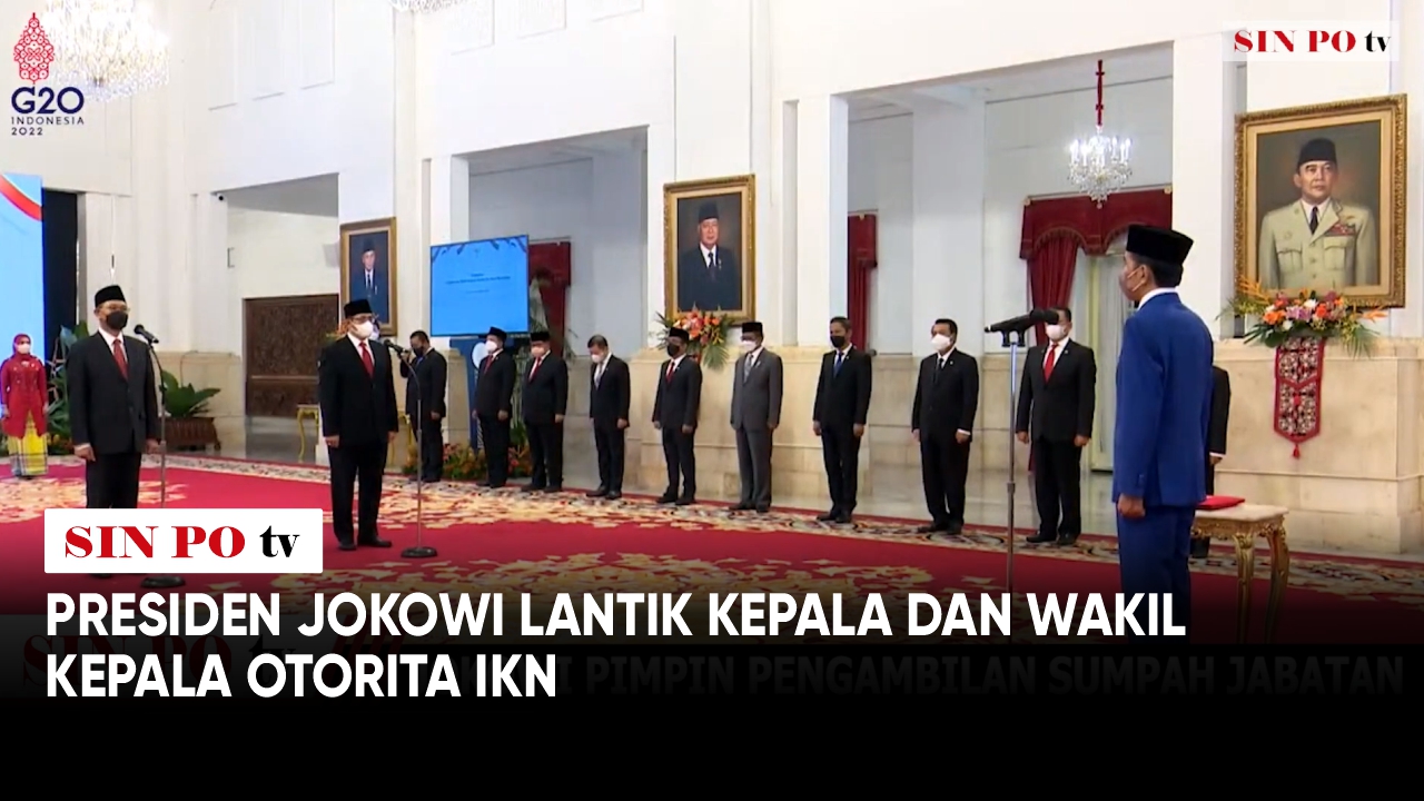 Presiden Jokowi Lantik Kepala Dan Wakil Kepala Otorita IKN