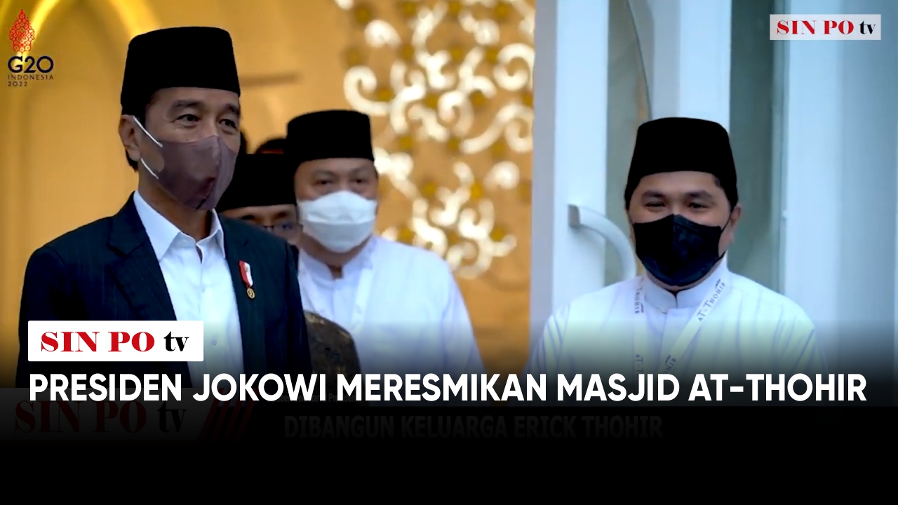 Presiden Jokowi Meresmikan Masjid At-Thohir