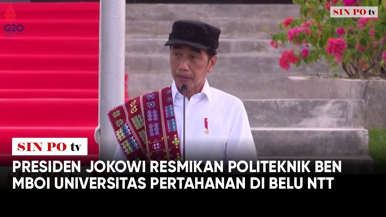Presiden Jokowi Resmikan Politeknik Ben Mboi Universitas Pertahanan di Belu NTT
