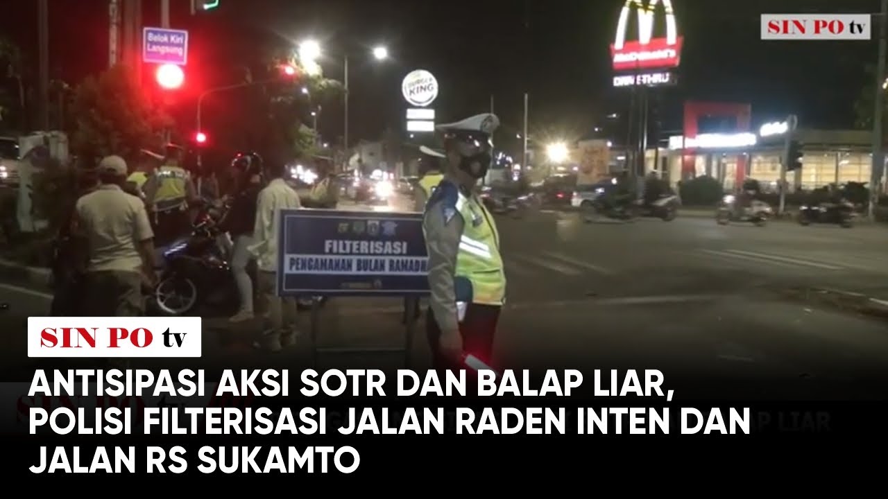 Antisipasi Aksi Sotr Dan Balap Liar, Polisi Filterisasi Jalan Raden Inten Dan Jalan Rs Sukamto