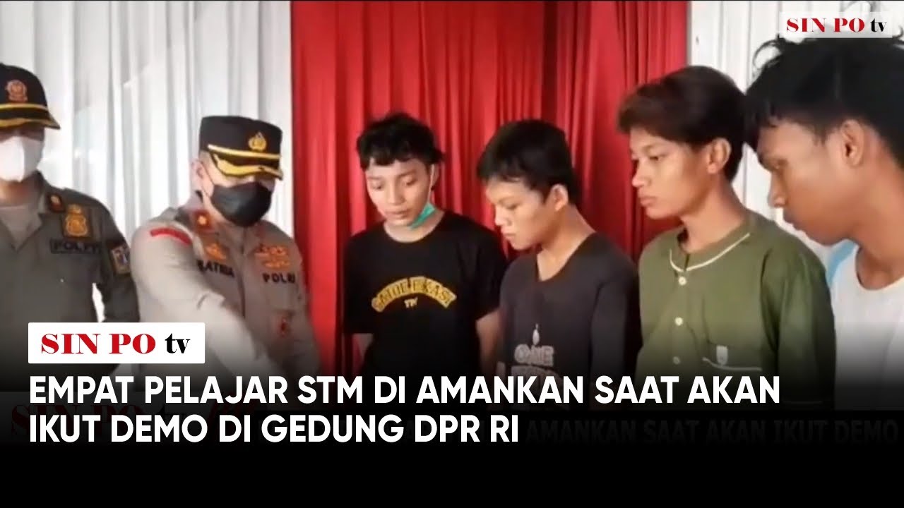 Empat Pelajar STM Di Amankan Saat Akan Ikut Demo Di Gedung DPR RI