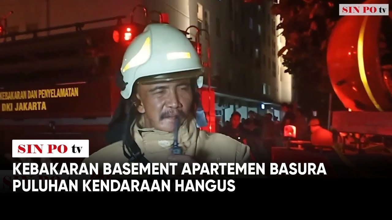 Kebakaran Basement Apartemen Basura Puluhan Kendaraan Hangus