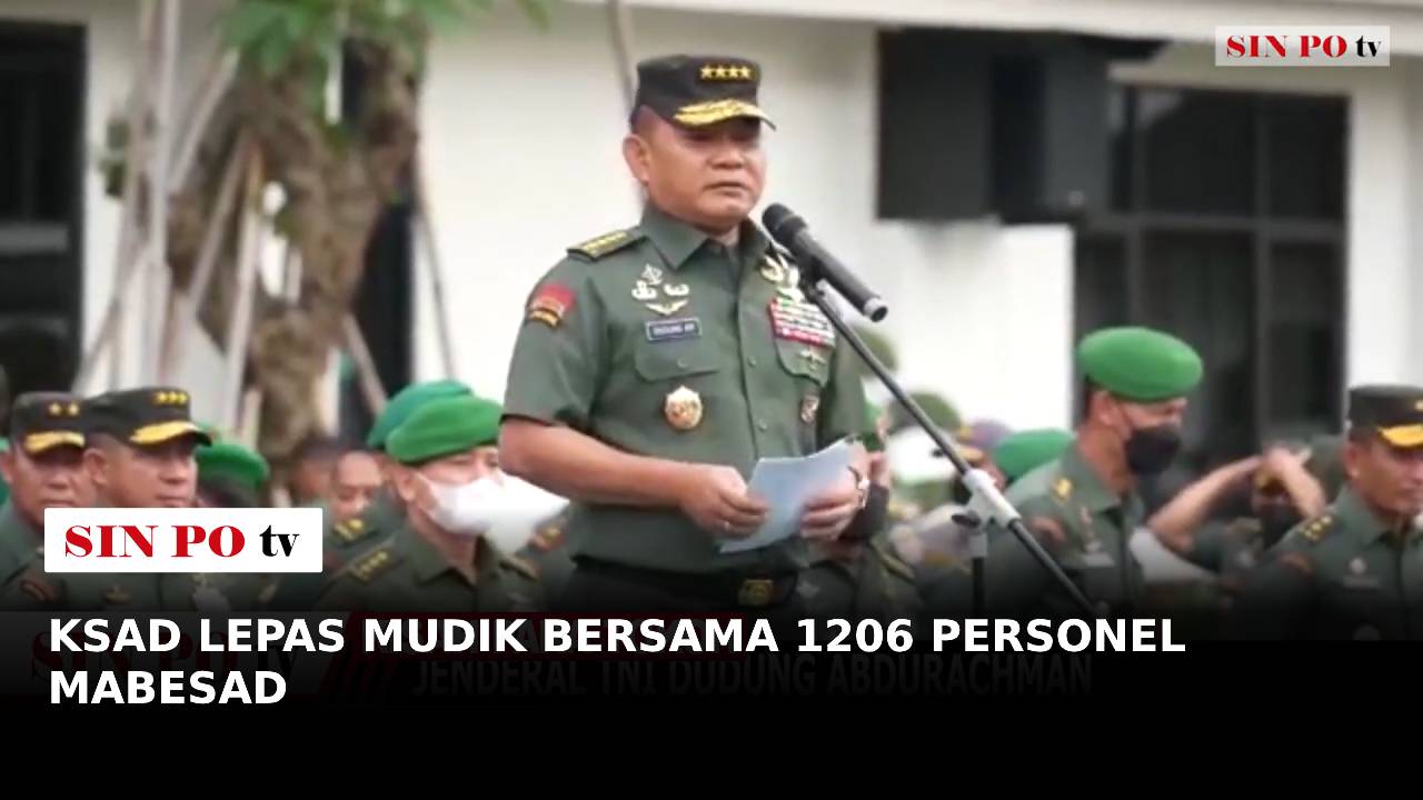 KSAD Lepas Mudik Bersama 1206 Personel Mabesad