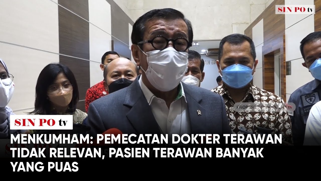 Menkumham: Pemecatan Dokter Terawan Tidak Relevan, Pasien Terawan Banyak Yang Puas