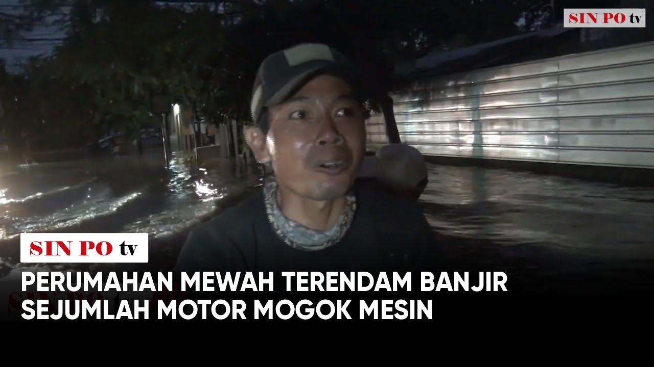 Perumahan Mewah Terendam Banjir, Sejumlah Motor Mogok Mesin