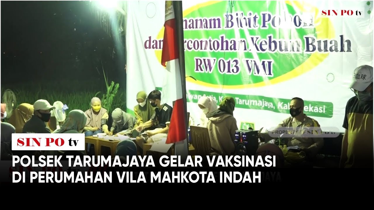 Polsek Tarumajaya Gelar Vaksinasi Di Perumahan Vila Mahkota Indah