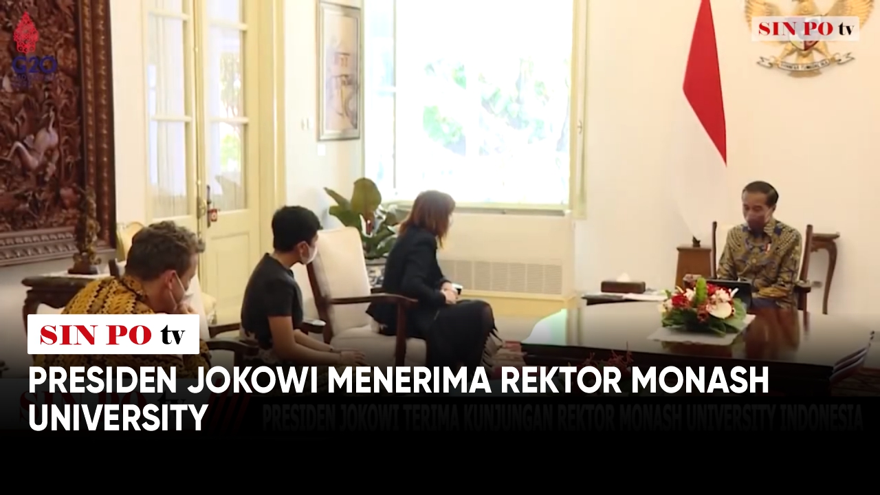 Presiden Jokowi Menerima Rektor Monash University di Istana Merdeka