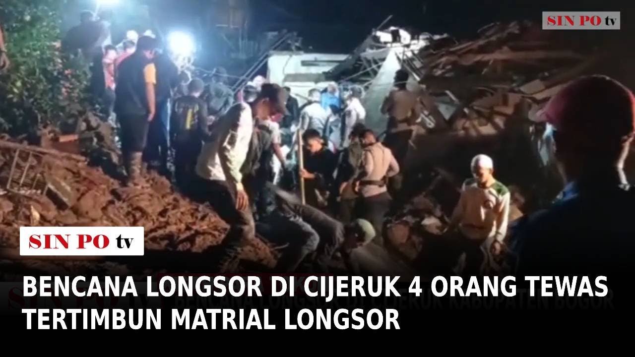 Bencana Longsor Di Cijeruk 4 Orang Tewas Tertimbun Matrial Longsor