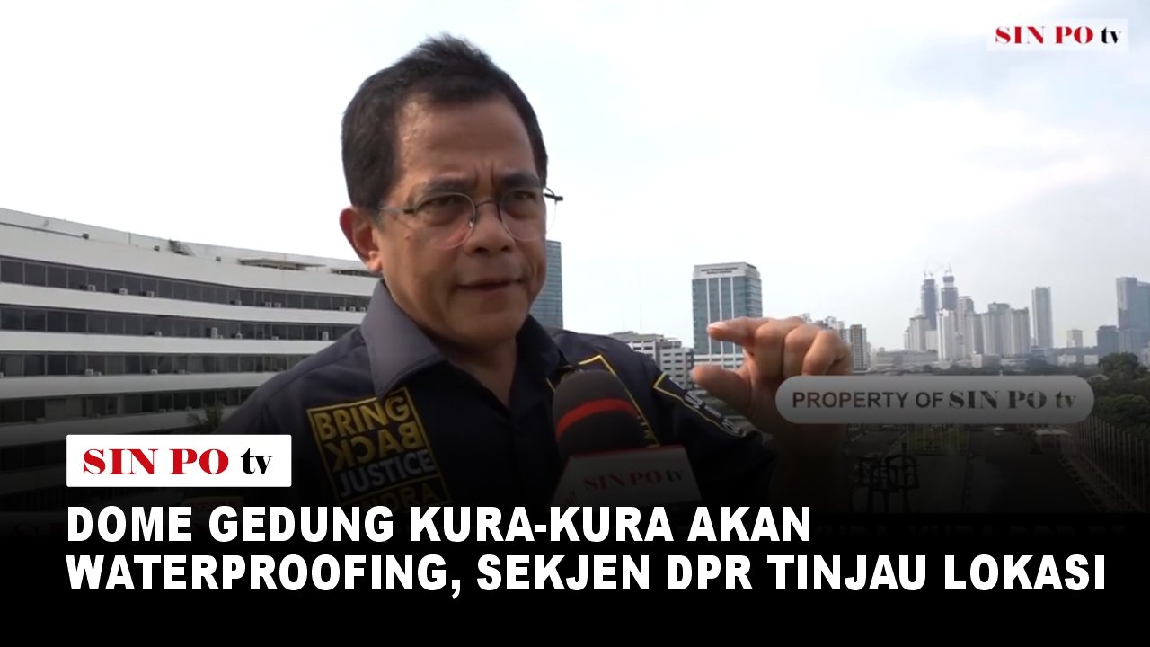 Dome Gedung Kura-Kura Akan Waterproofing, Sekjen DPR Tinjau Lokasi