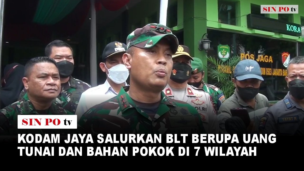 Kodam Jaya Salurkan BLT Berupa Uang Tunai Dan Bahan Pokok Di 7 Wilayah