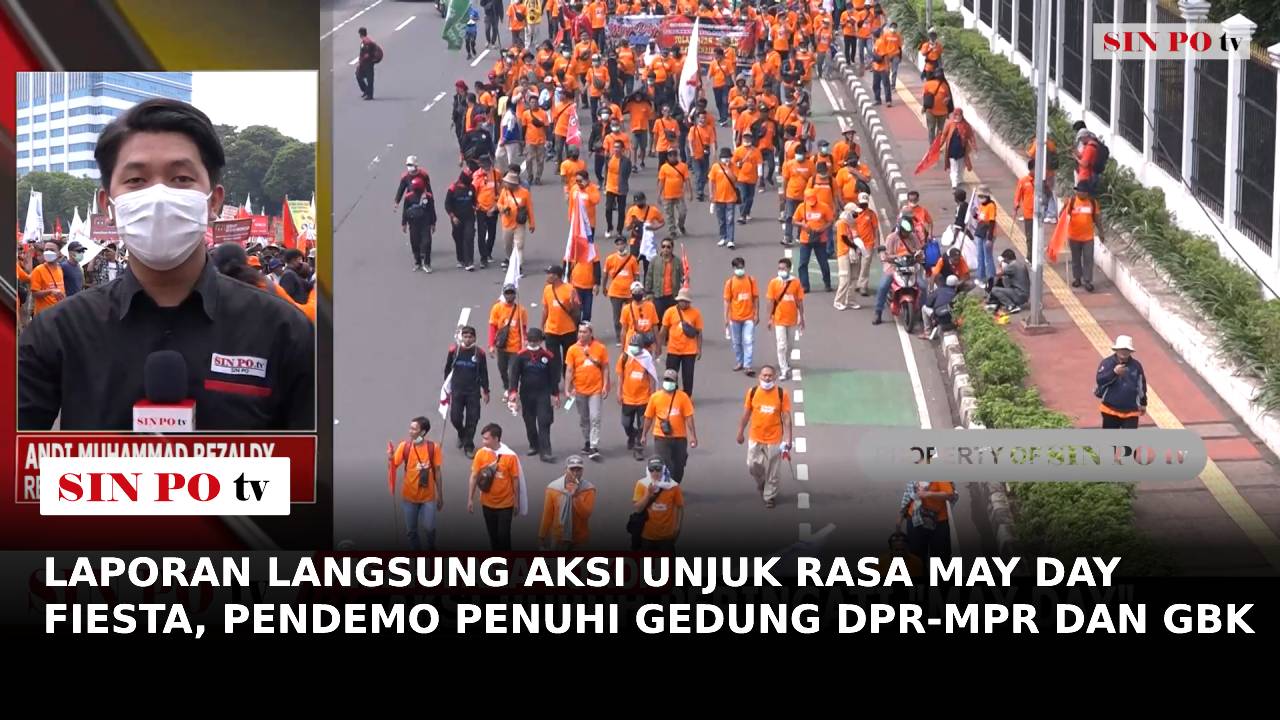 Aksi Unjuk Rasa May Day Fiesta