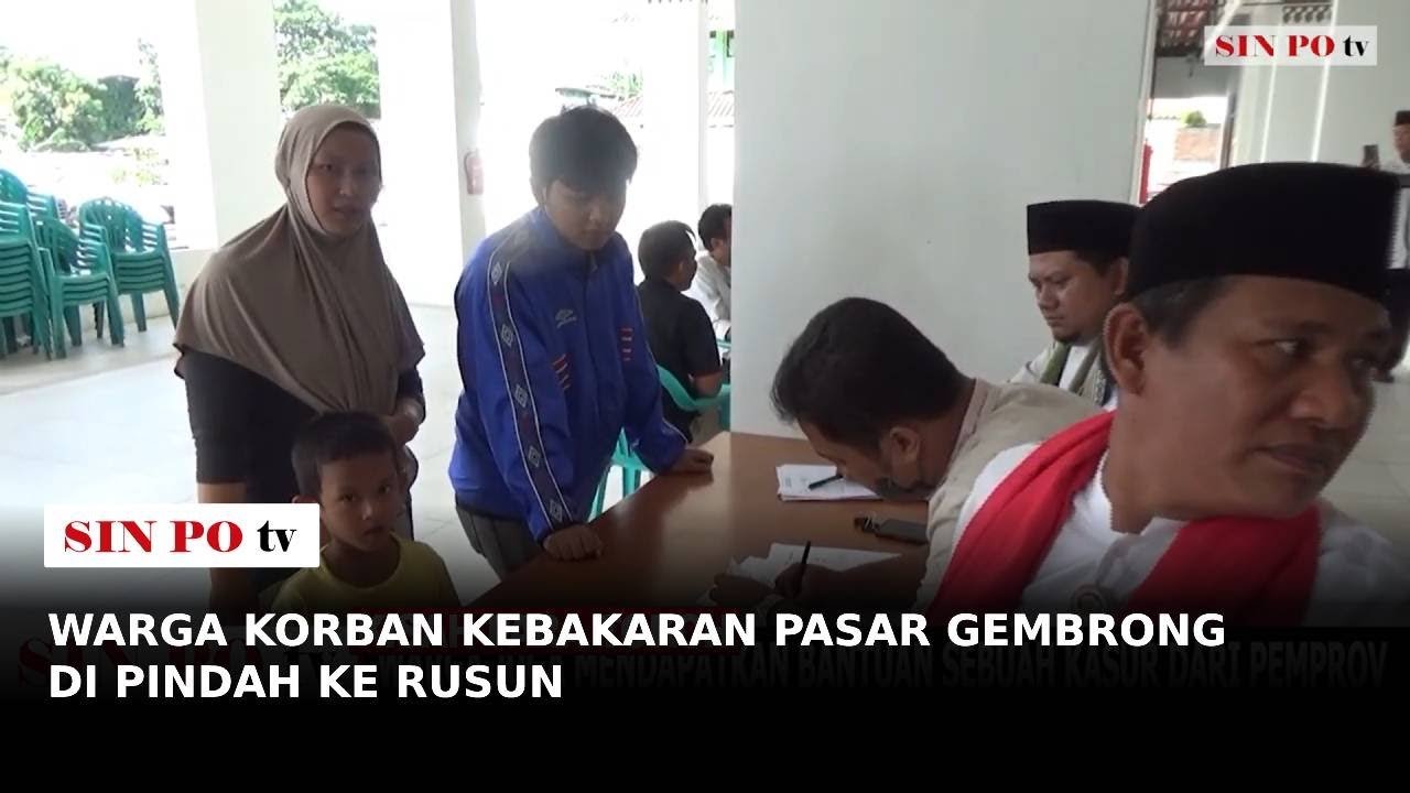 Warga Korban Kebakaran Pasar Gembrong Di Pindah Ke Rusun