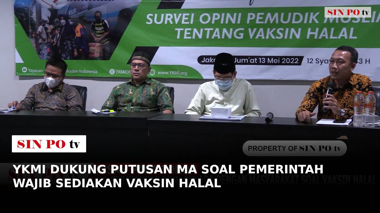 YKMI gelar konferensi pers pemaparan hasil survei opini pemudik muslim tentang vaksin halal