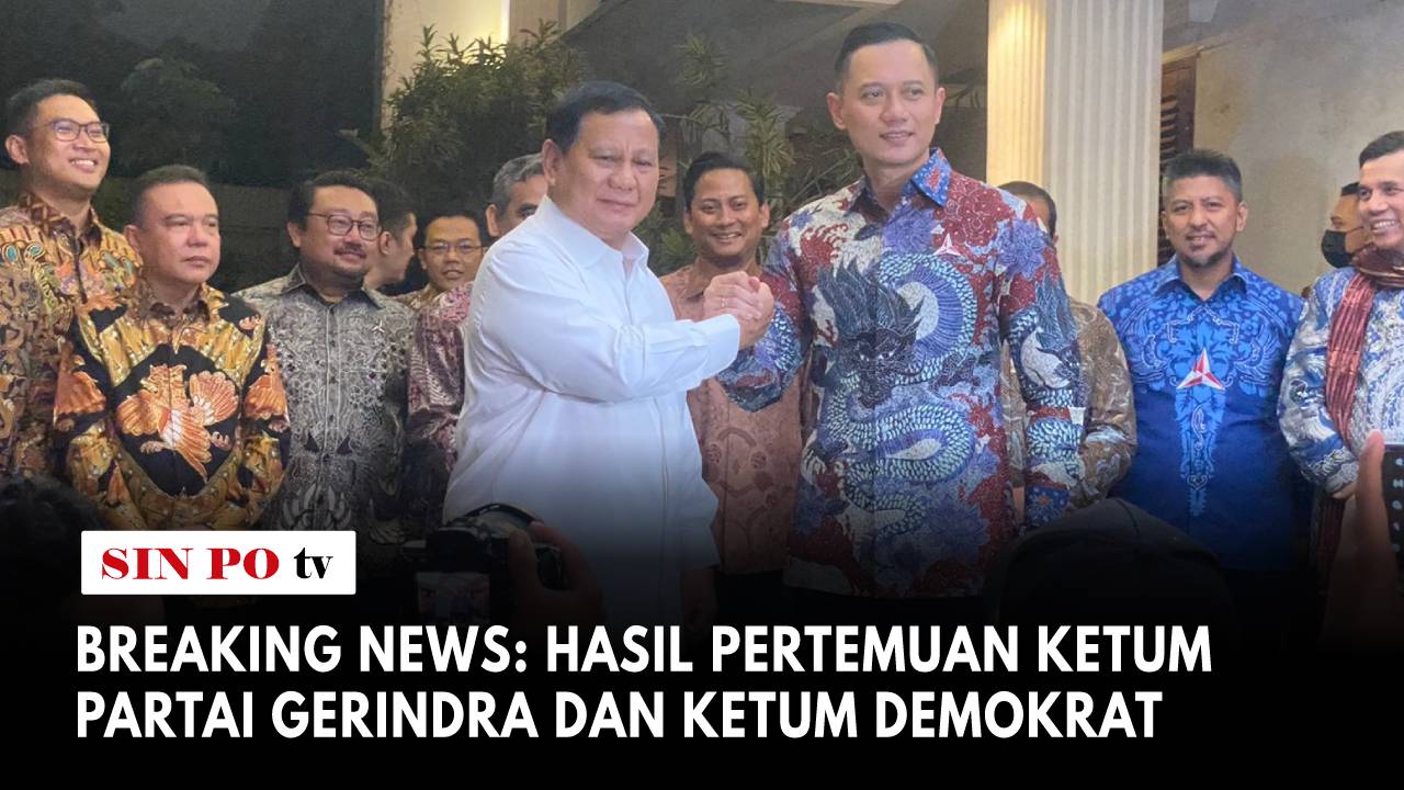 Ketua Umum Partai Gerindra, Prabowo Subianto dan Ketum Partai Demokrat, Agus Harimurti Yudhoyono