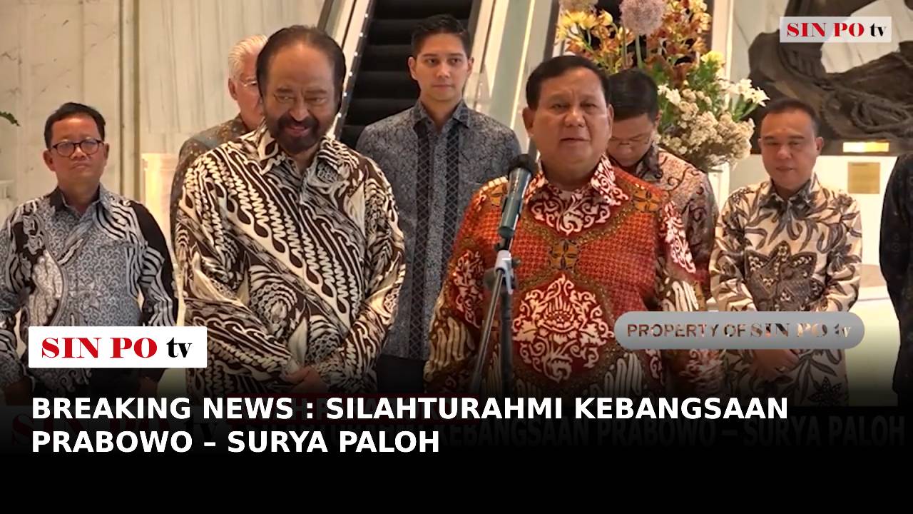 Ketua Umum Partai Gerindra, Prabowo Subianto dan Ketua Umum NasDem, Surya Paloh